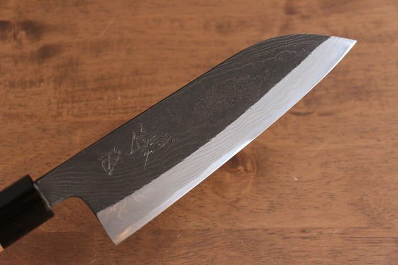 Tsukasa Hinoura Tamahagane Kurouchi Santoku 165mm Wild Cherry Handle - Seisuke Knife