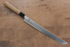 Kikuzuki White Steel No.2 Kasumitogi Sakimaru Takohiki 270mm with Magnolia Handle - Seisuke Knife