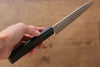 Makoto Kurosaki VG10 Damascus Petty-Utility 135mm Ebony Wood Handle - Seisuke Knife