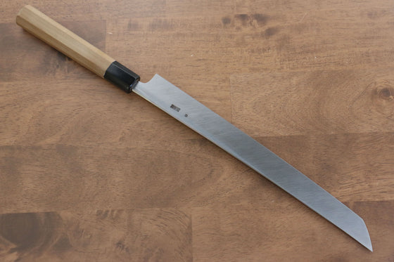 Kikuzuki White Steel No.2 Kasumitogi Sakimaru Takohiki 270mm with Magnolia Handle - Seisuke Knife