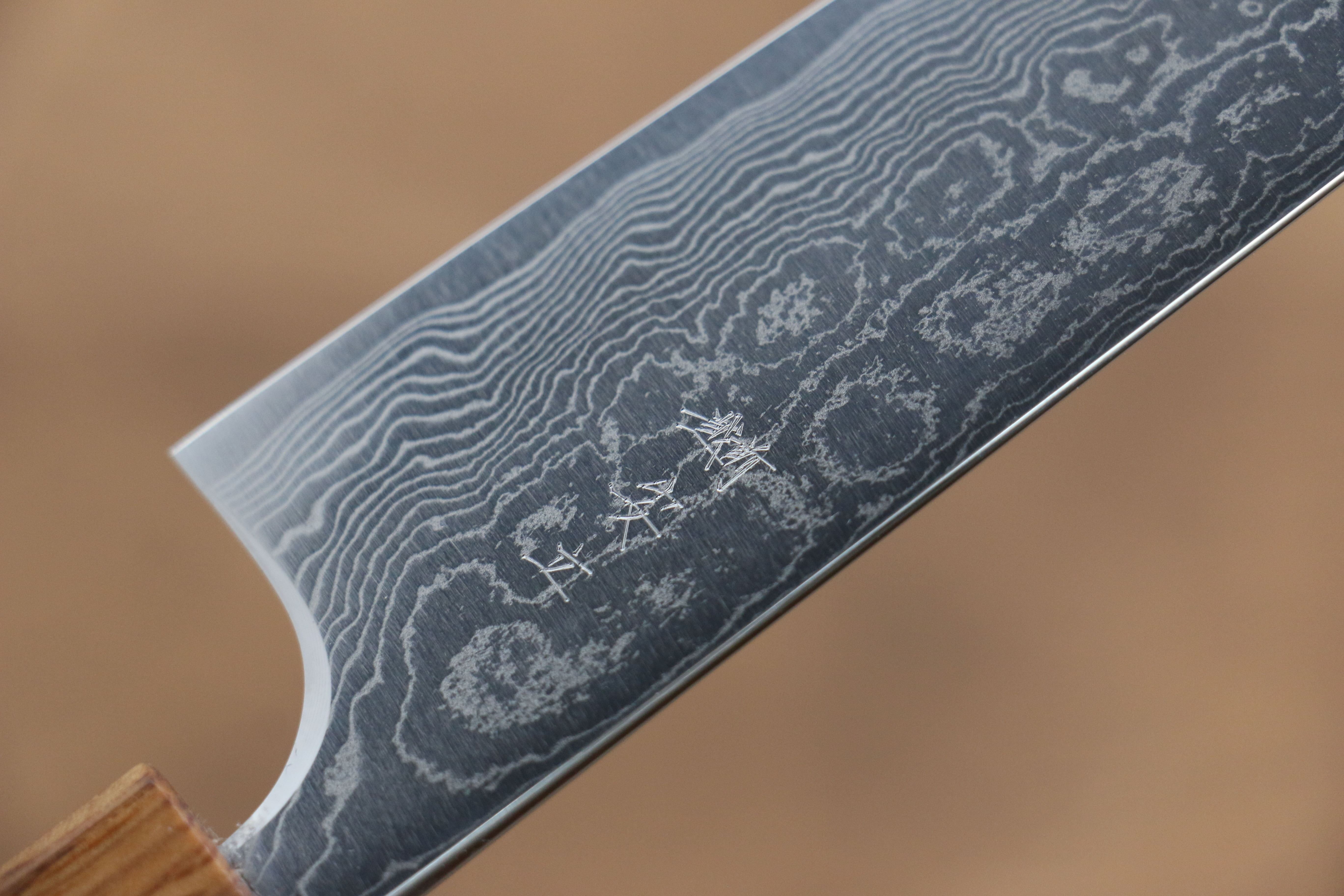 Anryu VG10 Migaki Damascus Petty-Utility 150mm Burnt Oak Handle - Seisuke Knife