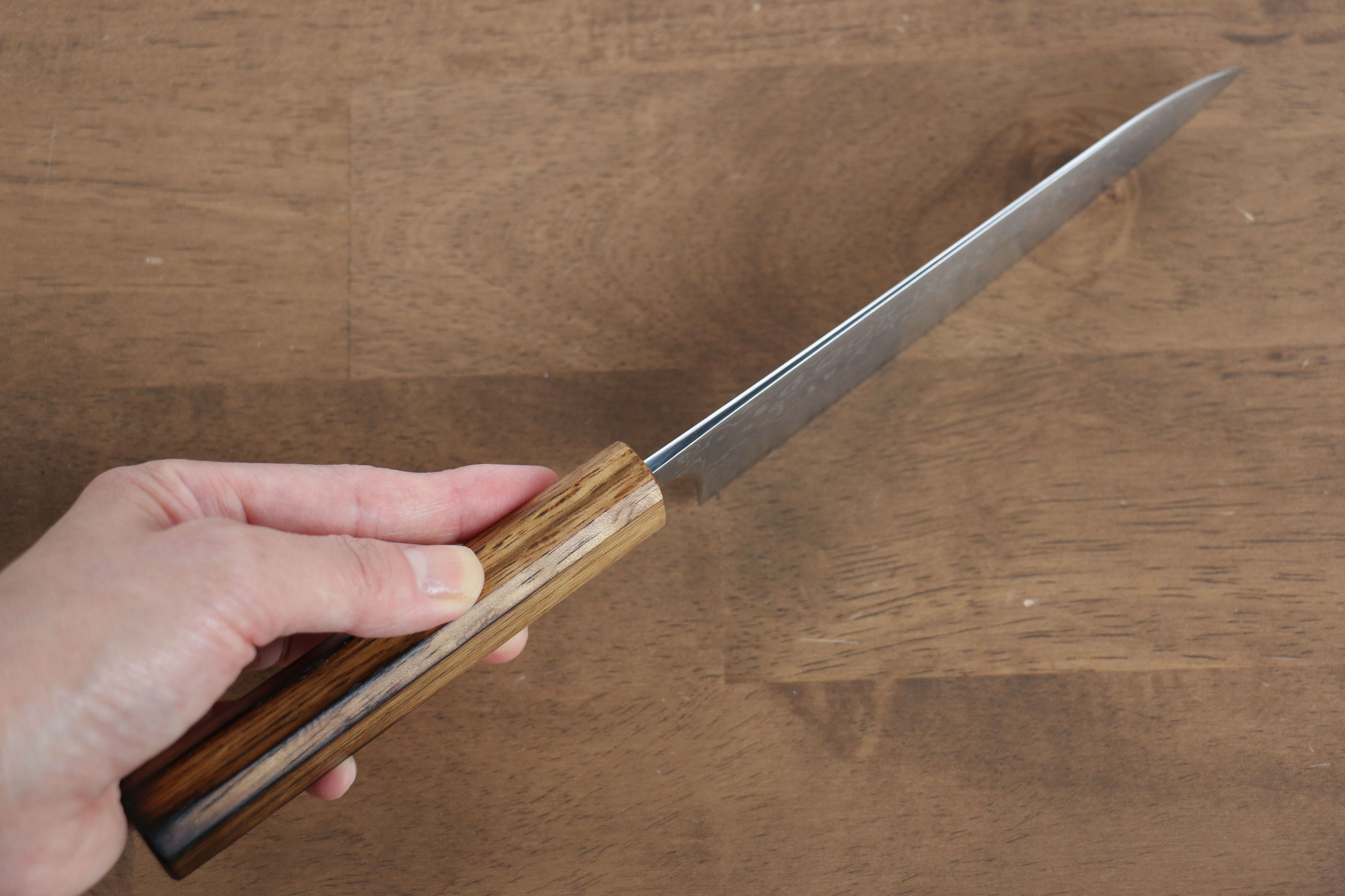 Anryu VG10 Migaki Damascus Petty-Utility 150mm Burnt Oak Handle - Seisuke Knife