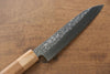 Makoto Kurosaki SG2 Hammered(Maru) Petty-Utility 135mm Cherry Tree Handle - Seisuke Knife - Slide 5