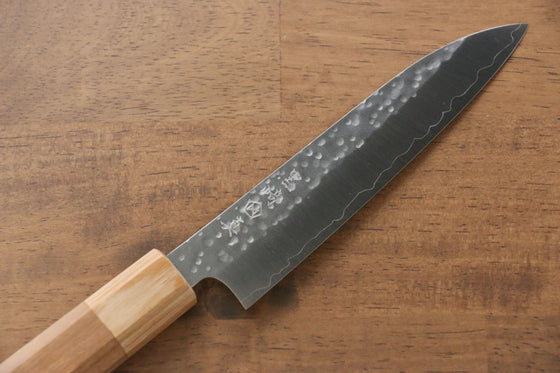 Makoto Kurosaki SG2 Hammered(Maru) Petty-Utility 135mm Cherry Blossoms Handle - Seisuke Knife