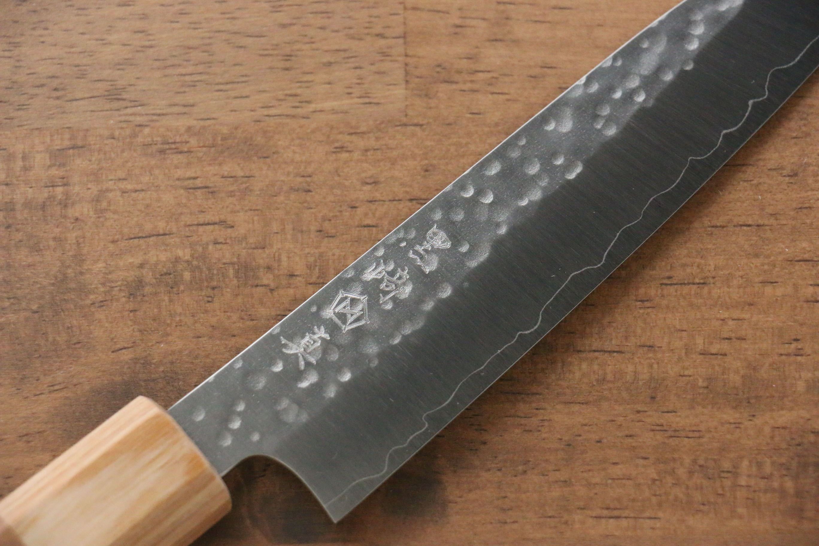 Makoto Kurosaki SG2 Hammered(Maru) Petty-Utility 135mm Cherry Wood Handle - Seisuke Knife
