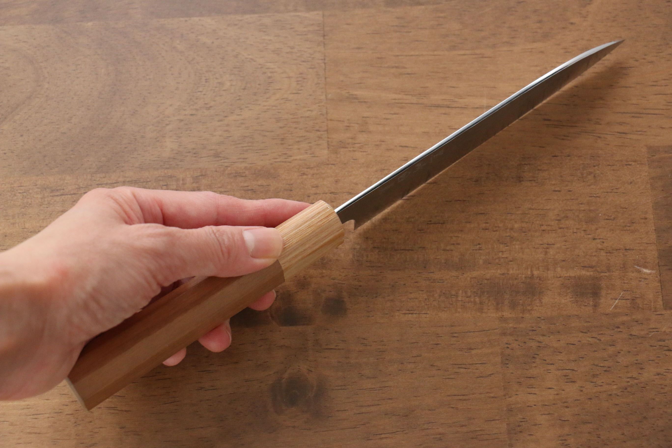 Makoto Kurosaki SG2 Hammered(Maru) Petty-Utility 135mm Cherry Wood Handle - Seisuke Knife