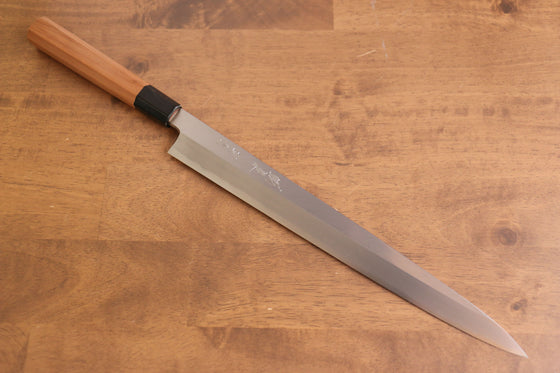 Tessen by Tanaka Tamahagane Yanagiba 315mm Wild Cherry Handle with Sheath - Seisuke Knife