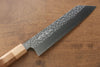 Makoto Kurosaki SG2 Hammered(Maru) Bunka 180mm Cherry Blossoms Handle - Seisuke Knife