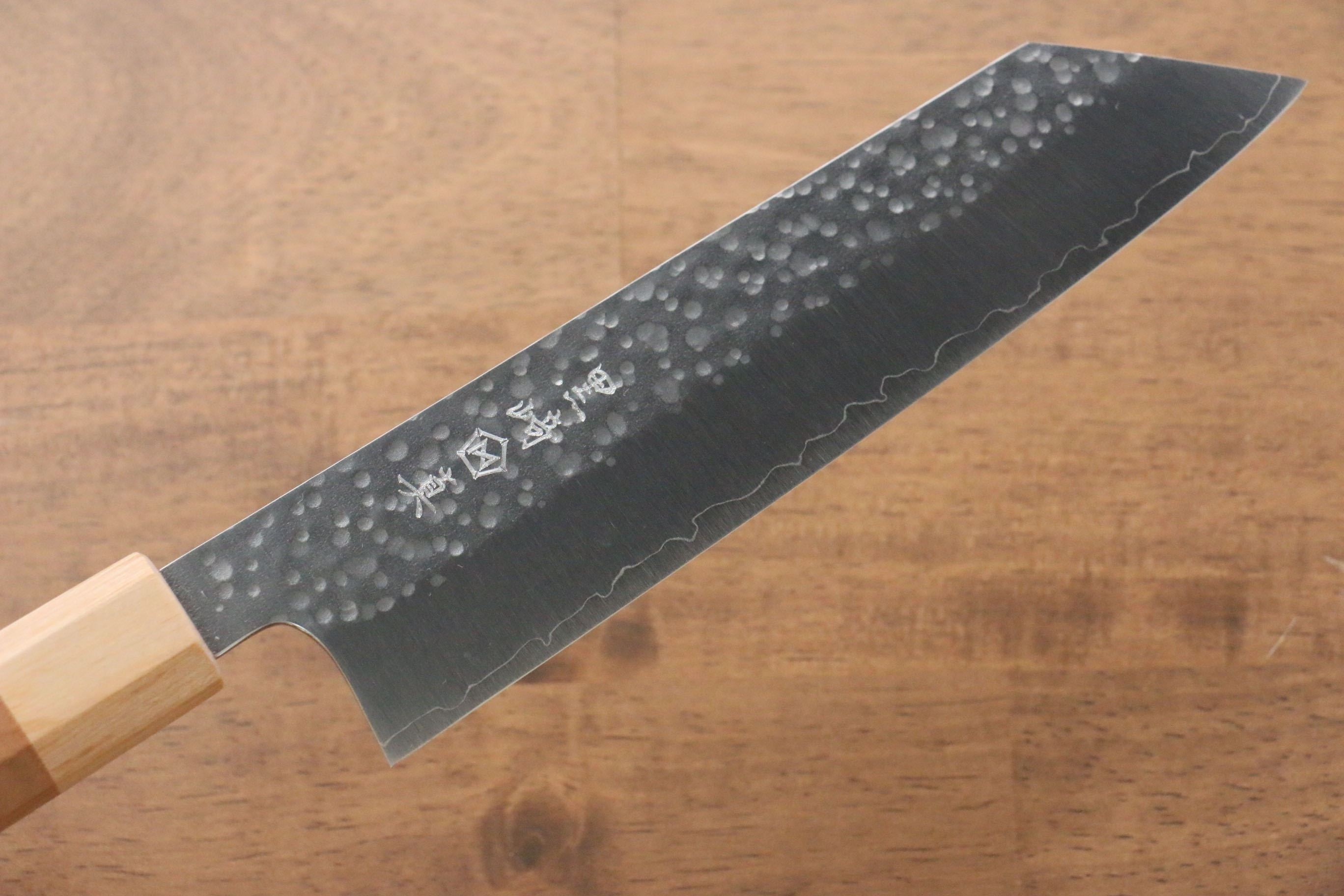 Makoto Kurosaki SG2 Hammered(Maru) Bunka 180mm Cherry Wood Handle - Seisuke Knife