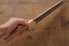 Makoto Kurosaki SG2 Hammered(Maru) Bunka 180mm Cherry Blossoms Handle - Seisuke Knife