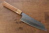 Makoto Kurosaki SG2 Hammered(Maru) Santoku 165mm Cherry Blossoms Handle - Seisuke Knife