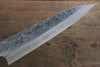 Takeshi Saji SRS13 Hammered Migaki Finished Gyuto 210mm Blue Marble Handle - Seisuke Knife - Slide 2