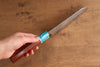 Yu Kurosaki Senko Ryu SG2 Hammered Santoku  170mm Rosewood (Ferrule: Blue Turquoise) Handle - Seisuke Knife - Slide 8