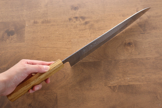 Yu Kurosaki Senko SG2 Hammered Gyuto 270mm with Lacquered Oak Handle - Seisuke Knife
