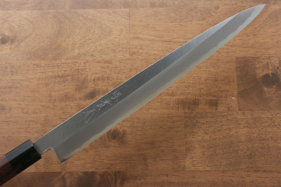 Jikko White Steel No.2 Yanagiba  300mm Shitan Handle - Seisuke Knife