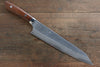 Takeshi Saji SRS13 Hammered(Maru) Kengata Gyuto 240mm Ironwood Handle - Seisuke Knife - Slide 1