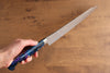 Yu Kurosaki Senko Ei SG2 Hammered Sujihiki 270mm with Blue Purple Acrylic Handle - Seisuke Knife - Slide 7