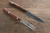 Takeshi Saji SG2 Japanese Fork & Knife Set with Ironwood Handle - Seisuke Knife - Slide 1