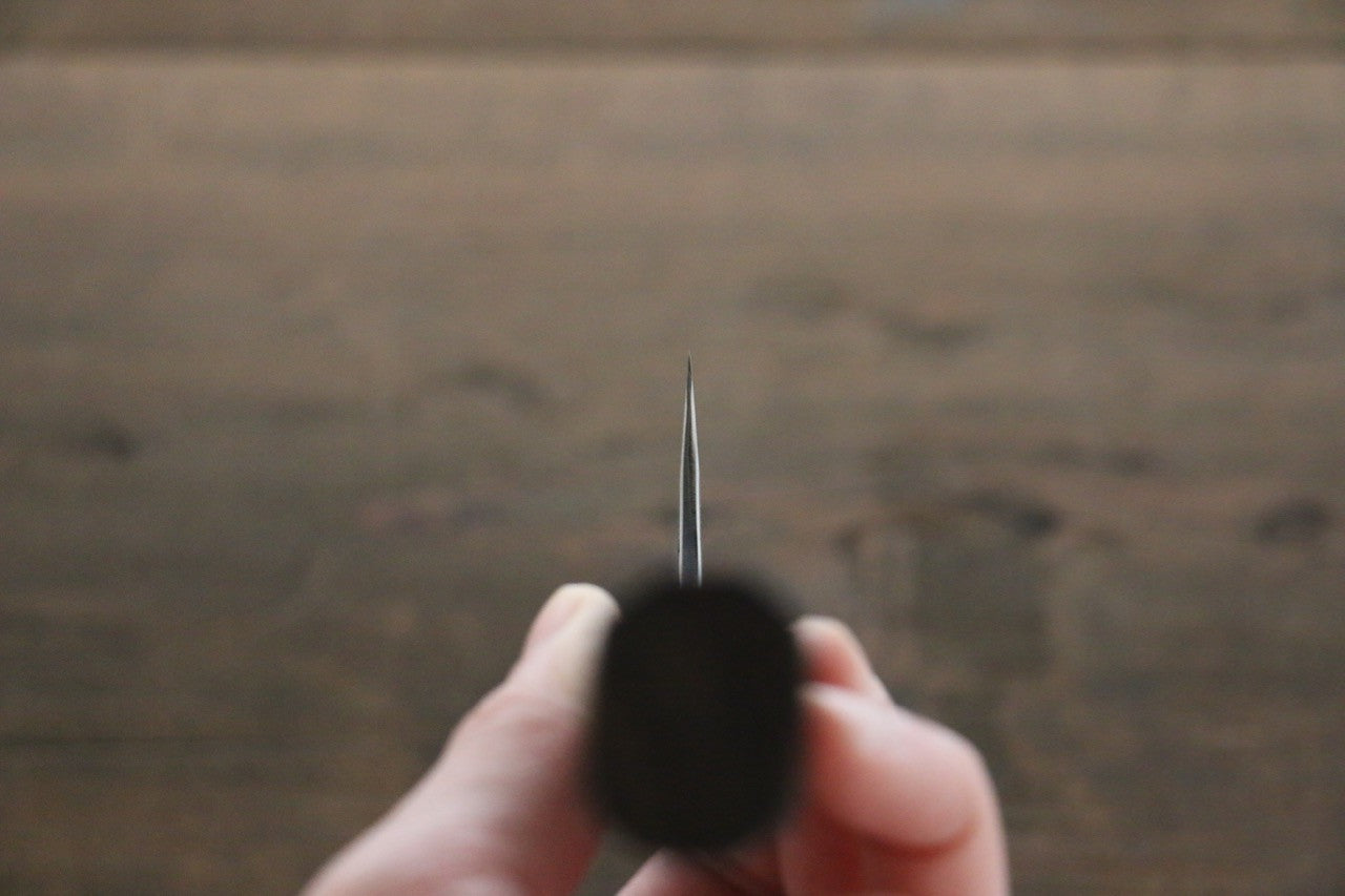 Yu Kurosaki Blue Super Clad Hammered Kurouchi Bunka Japanese Chef Knife 180mm - Seisuke Knife