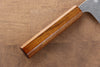 Yoshimi Kato VG10 Damascus Nakiri 165mm with Lacquered Black Persimmon Handle - Seisuke Knife - Slide 6