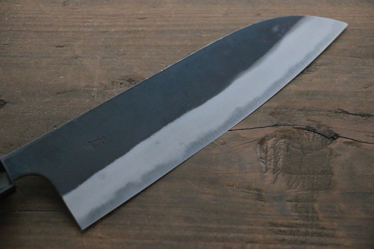 Yamamoto Blue Steel No.2 Kurouchi Santoku Japanese Chef Knife 165mm - Seisuke Knife