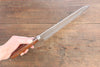 Takeshi Saji SRS13 Hammered(Maru) Kengata Gyuto 240mm Ironwood Handle - Seisuke Knife - Slide 9