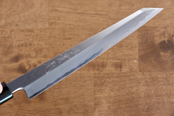 Jikko White Steel No.2 Kiritsuke Yanagiba  210mm Shitan Handle - Seisuke Knife