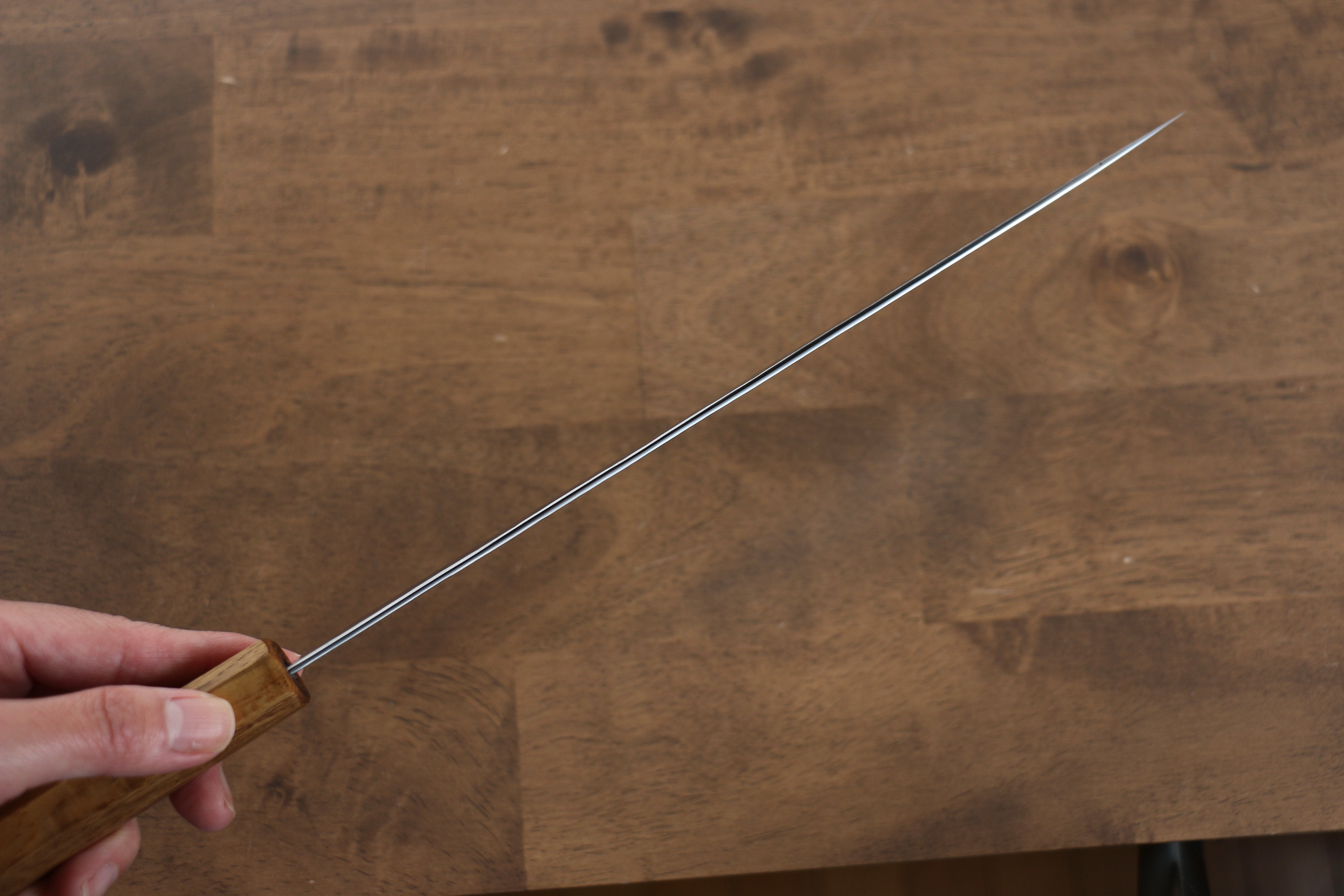Yu Kurosaki Senko SG2 Hammered Sujihiki 240mm Live oak Lacquered Handle - Seisuke Knife