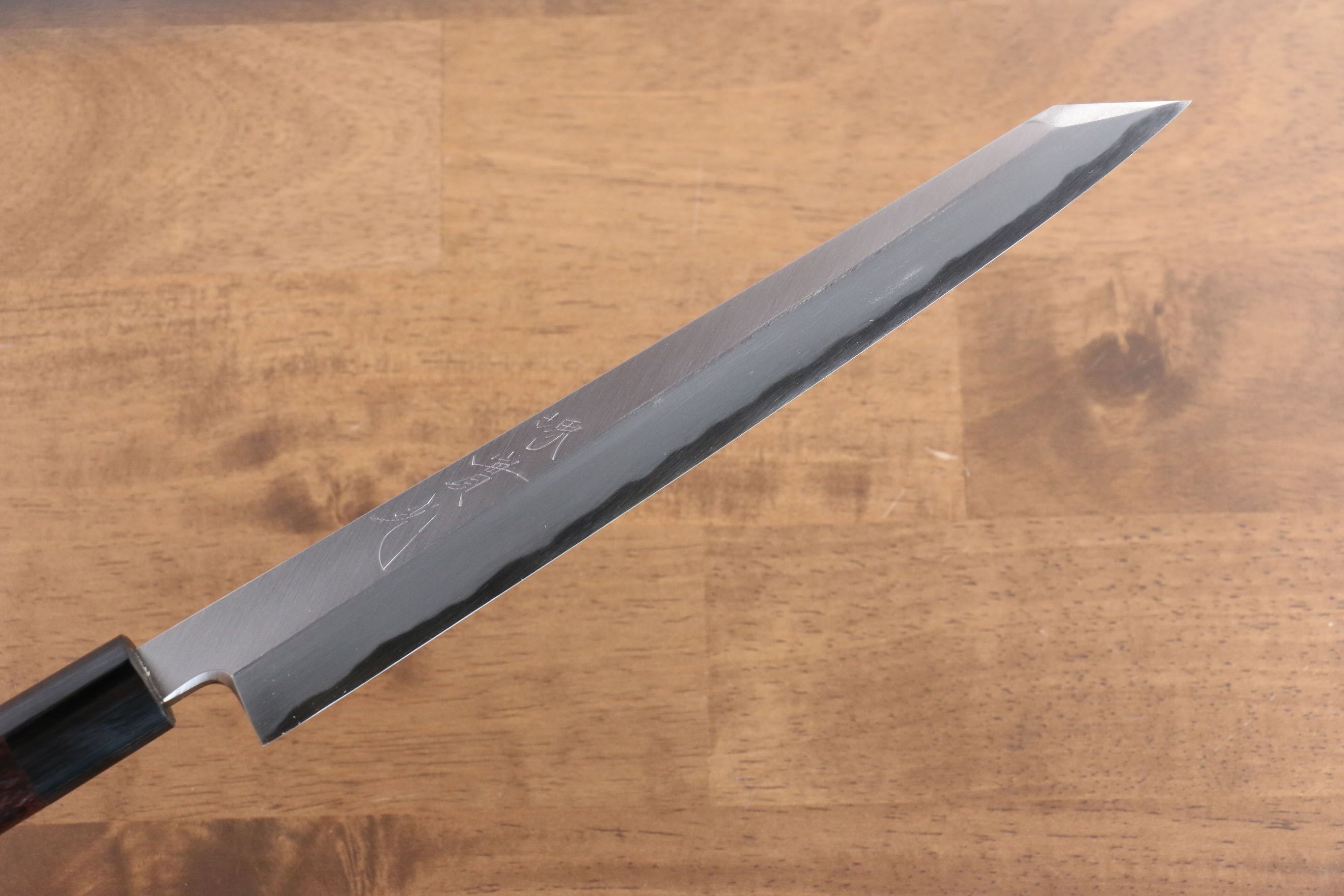 Jikko White Steel No.2 Kiritsuke Yanagiba  240mm Shitan Handle - Seisuke Knife