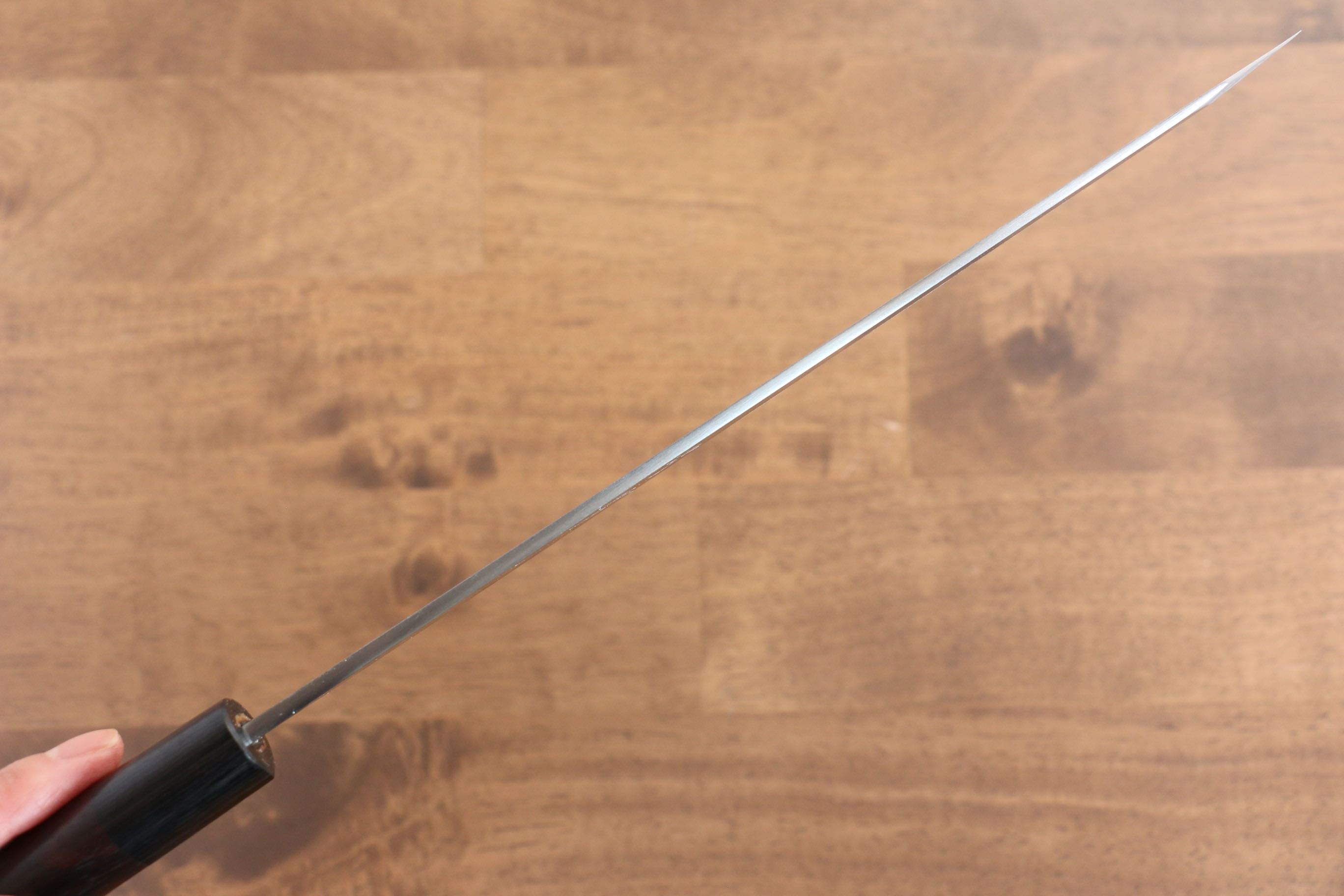 Jikko White Steel No.2 Kiritsuke Yanagiba  240mm Shitan Handle - Seisuke Knife