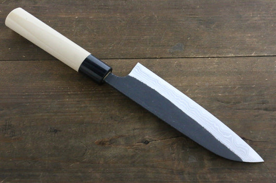 Makoto Kurosaki White Steel No.2 Damascus Santoku Japanese Chef Knife 170mm - Seisuke Knife