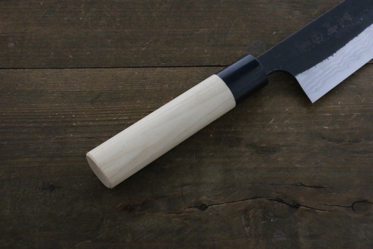 Makoto Kurosaki White Steel No.2 Damascus Santoku Japanese Chef Knife 170mm - Seisuke Knife