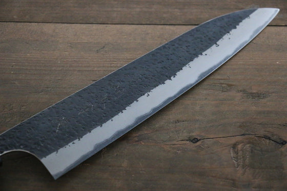 Yu Kurosaki Blue Super Clad Hammered Kurouchi Gyuto Japanese Chef Knife 210mm - Seisuke Knife