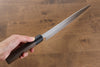 Yu Kurosaki Senko SG2 Hammered Sujihiki 240mm Shitan (ferrule: Black Pakka wood) Handle - Seisuke Knife - Slide 7