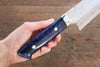 Takeshi Saji SRS13 Hammered Migaki Finished Gyuto 210mm Blue Marble Handle - Seisuke Knife - Slide 5