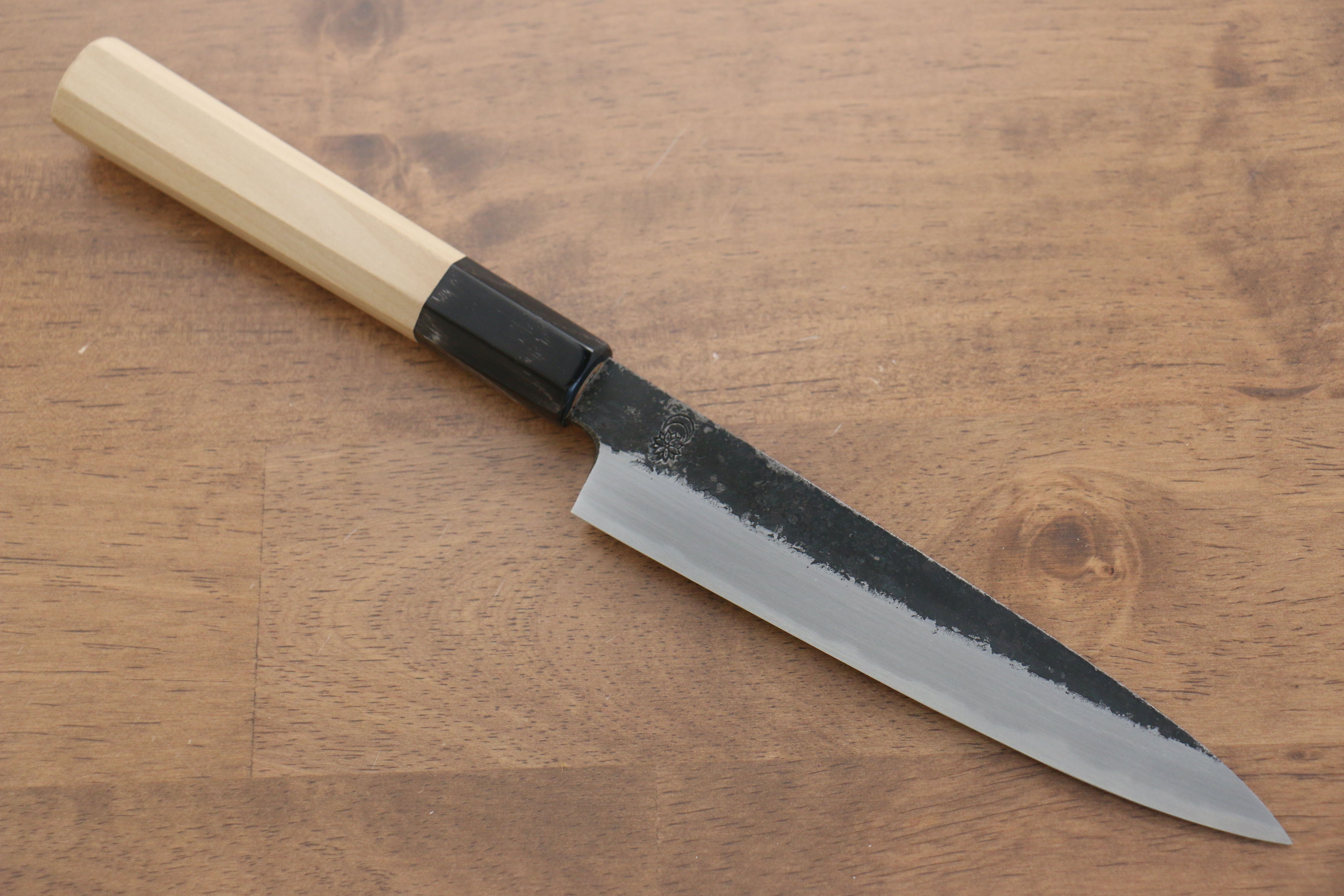 Kikuzuki White Steel No.2 Kurouchi Petty-Utility 150mm Magnolia Handle - Seisuke Knife