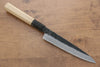 Kikuzuki White Steel No.2 Black Finished Petty-Utility 150mm Magnolia Handle - Seisuke Knife