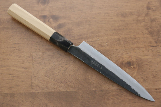 Kikuzuki White Steel No.2 Black Finished Petty-Utility 150mm Magnolia Handle - Seisuke Knife