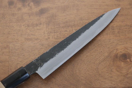 Kikuzuki White Steel No.2 Black Finished Petty-Utility 150mm Magnolia Handle - Seisuke Knife