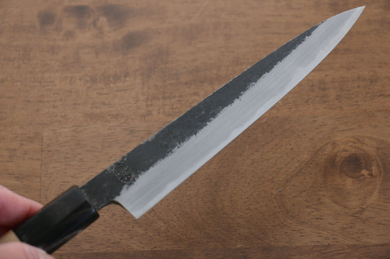 Kikuzuki White Steel No.2 Black Finished Petty-Utility 150mm Magnolia Handle - Seisuke Knife