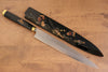 Takeshi Saji Maki-e Art Silver Steel No.3 Yanagiba 270mm Lacquered Handle - Seisuke Knife - Slide 1