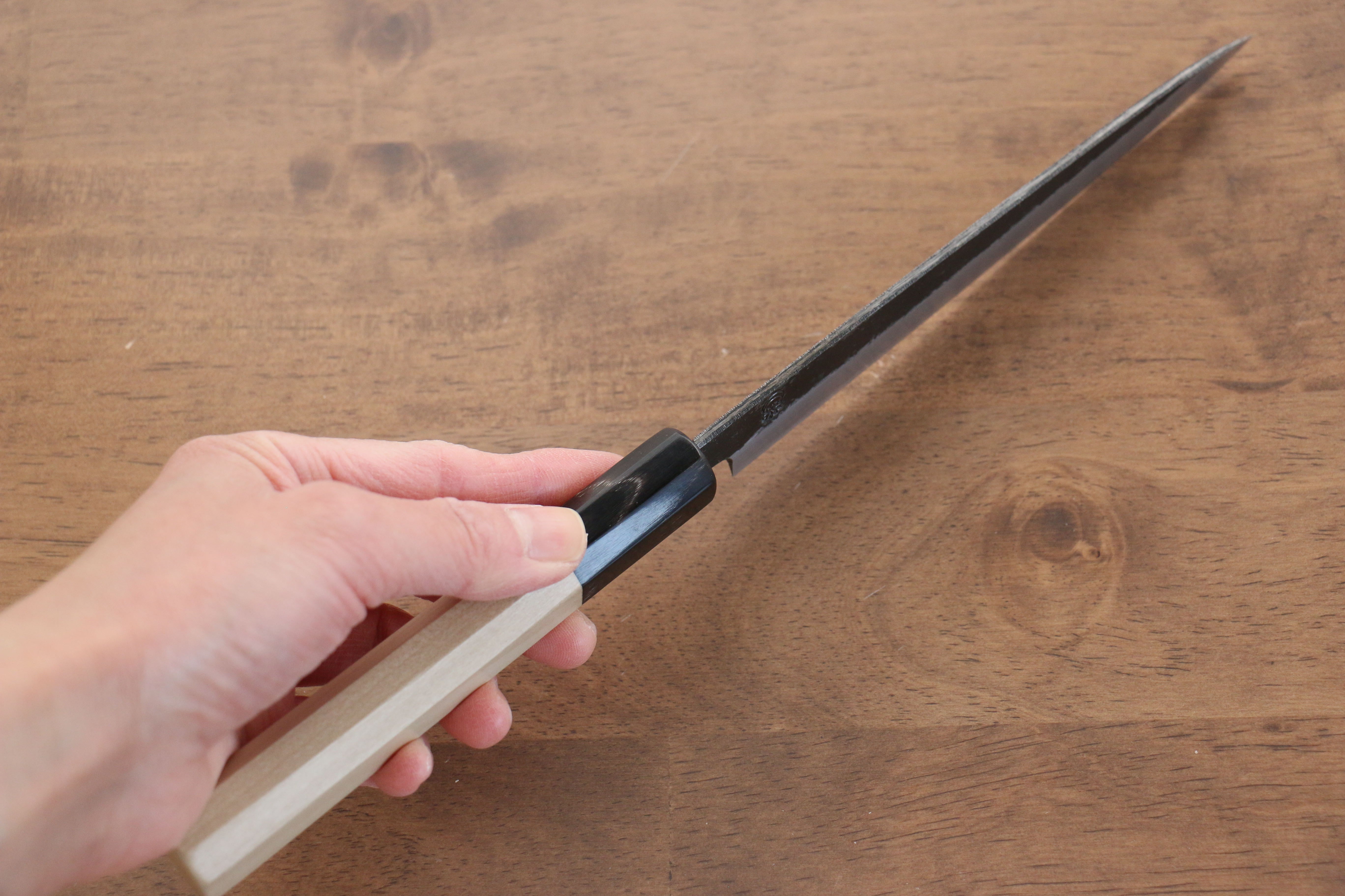 Kikuzuki White Steel No.2 Kurouchi Petty-Utility 150mm Magnolia Handle - Seisuke Knife