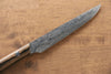 Takeshi Saji SG2 Diamond Finish Steak 125mm Black Persimmon Handle - Seisuke Knife - Slide 5