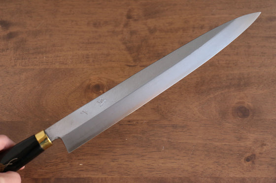 Takeshi Saji Maki-e Art Silver Steel No.3 Yanagiba 270mm Lacquered Handle - Seisuke Knife