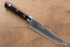 Takeshi Saji Blue Steel No.2 Colored Damascus Petty-Utility 135mm Ironwood Handle - Seisuke Knife - Slide 1
