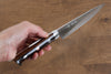 Takeshi Saji Blue Steel No.2 Colored Damascus Petty-Utility 135mm Ironwood Handle - Seisuke Knife - Slide 7