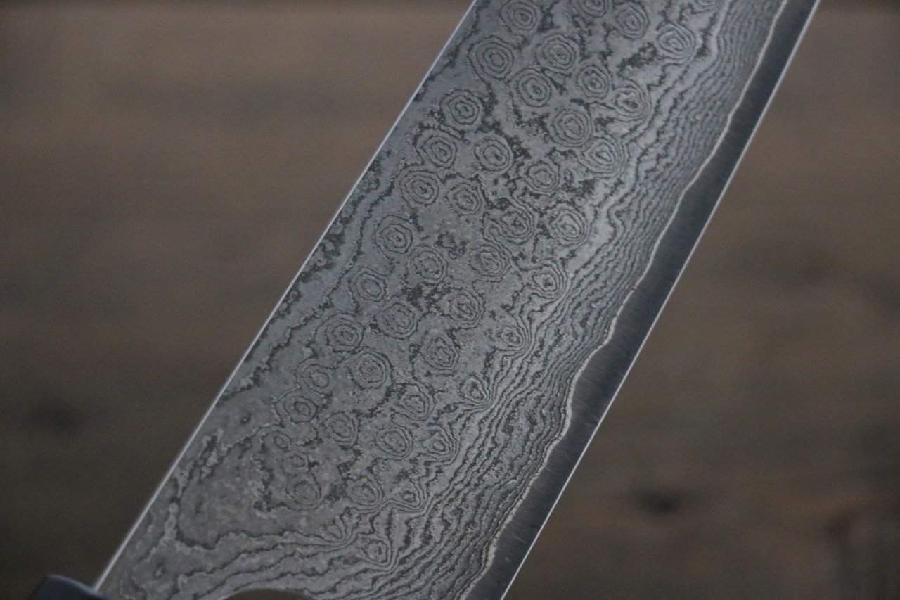 Nao Yamamoto VG10 Black Damascus Gyuto210mm Shitan Handle - Seisuke Knife