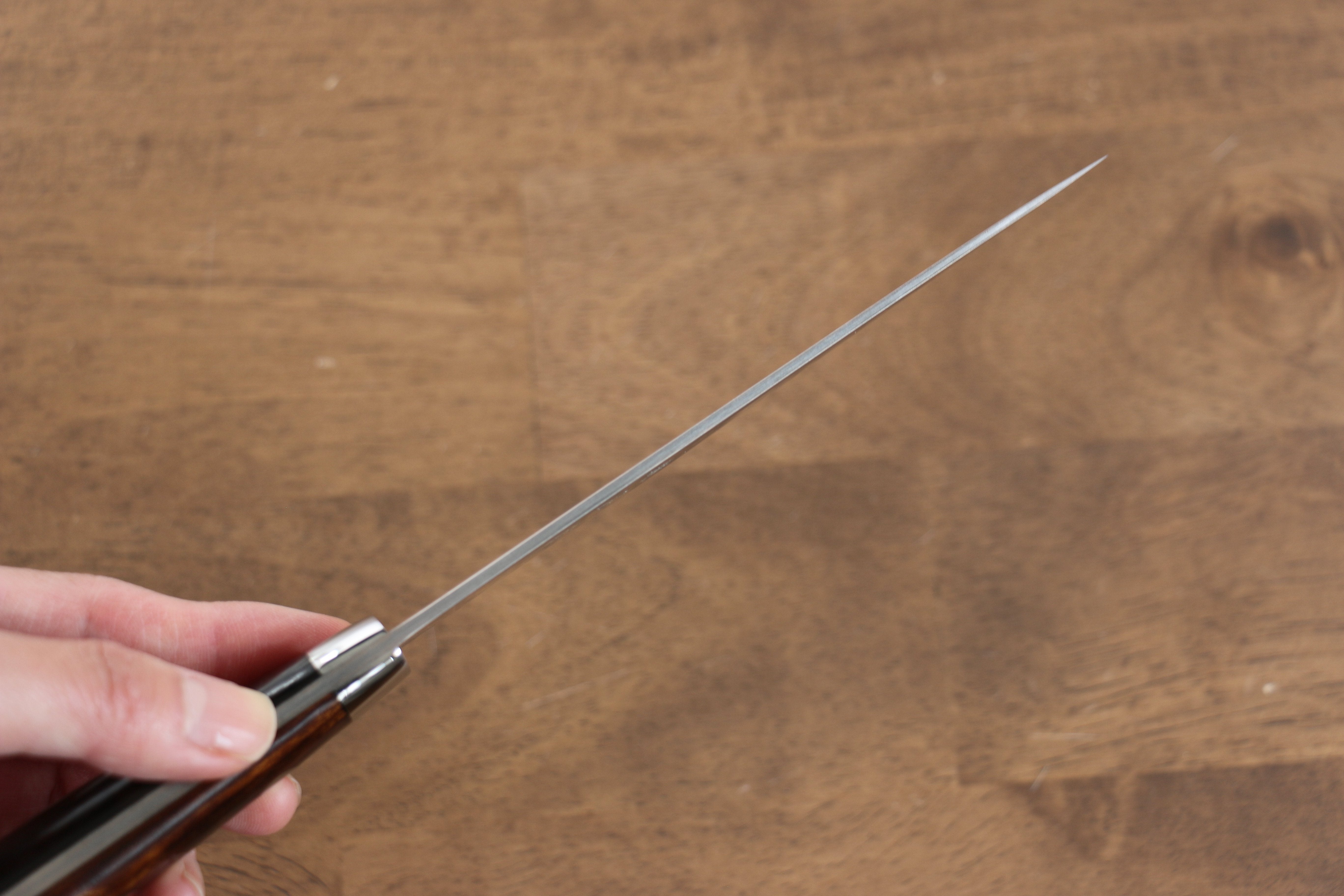 Takeshi Saji Blue Steel No.2 Colored Damascus Petty-Utility 135mm Ironwood Handle - Seisuke Knife