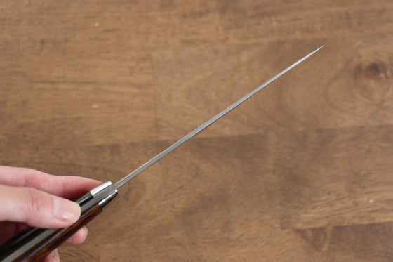 Takeshi Saji Blue Steel No.2 Colored Damascus Petty-Utility 135mm Ironwood Handle - Seisuke Knife