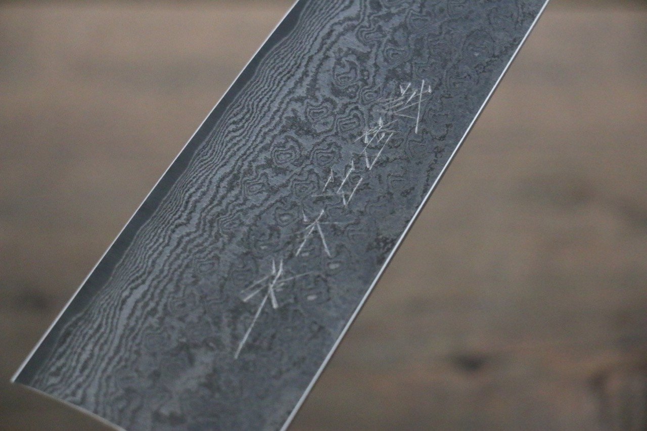 Nao Yamamoto VG10 Black Damascus Gyuto210mm Shitan Handle - Seisuke Knife